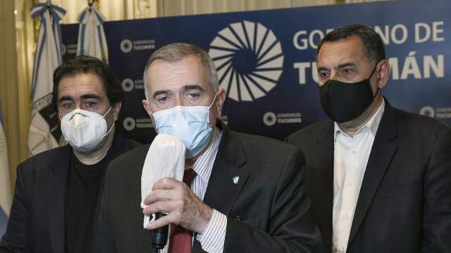 Osvaldo Jaldo habló en conferencia de prensa.