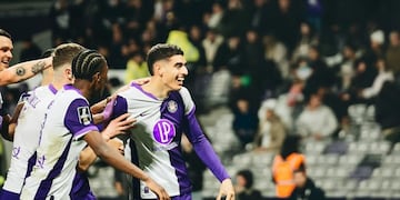 Julián Vignolo anotó su primer gol en el Toulouse de Francia