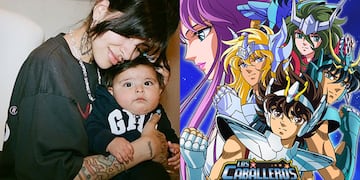 Cuál es la conexión entre Inti, la hija de Cazzu y los Caballeros del Zodíaco.