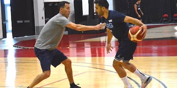 Entre cordobeses. Pablo Prigioni es el nuevo entrenador de la selección argentina que tiene a Facundo Campazzo como capitán. (CABB)
