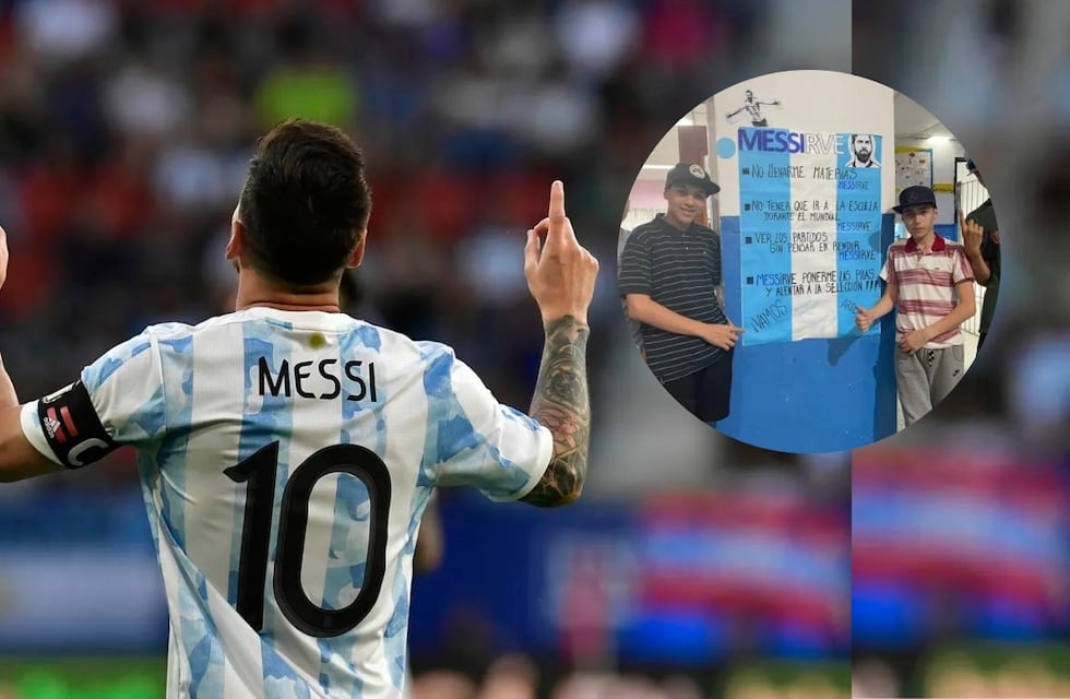 Lionel Messi motiva a todos: las escuelas de Neuquén usan su figura para incentivar a los estudiantes a aprobar