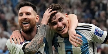 Lionel Messi y Julián Álvarez, nominados al premio The Best.