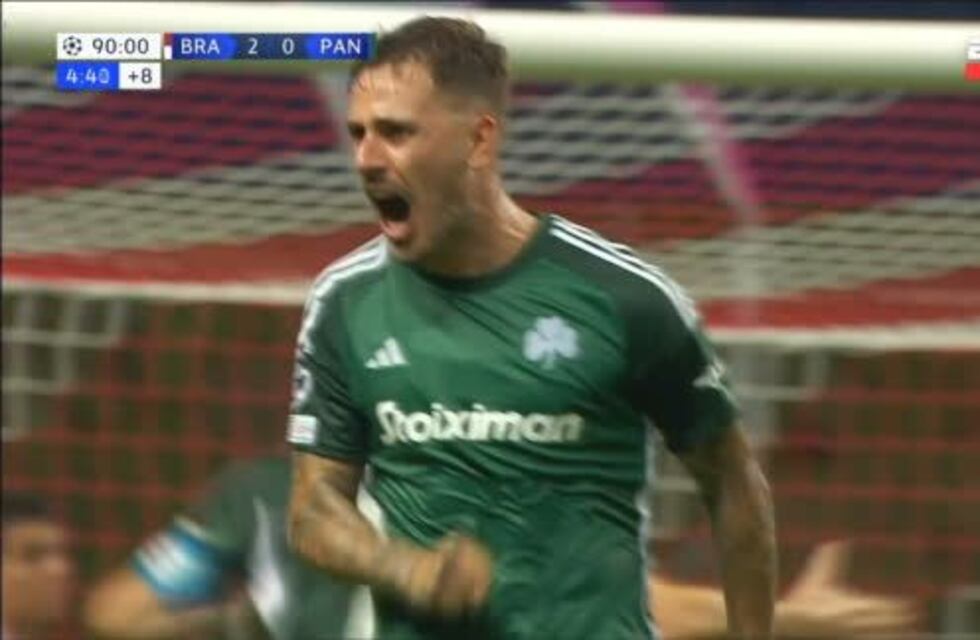 Daniel Mancini fue figura y anotó un gol para el Panathinaikos en la Champions League