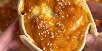 La receta de canastitas de calabaza y cebolla caramelizada.