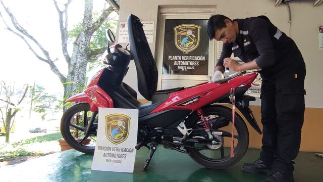 Secuestran motocicleta con adulteraciones en motor y chasis en Puerto Iguazú.