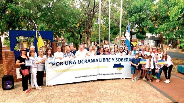 Comunidades ucranianas y rusas en Misiones piden paz entre países.