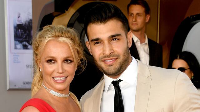 Britney Spears y su prometido Sam Asghari.
