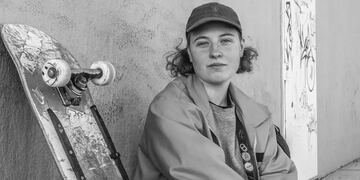 Lucía, la chubutense que sueña con llegar al Circuito Nacional de Skate Femenino.