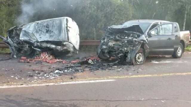 Accidente fatal en Caraguatay: choque frontal se cobra la vida de dos personas.