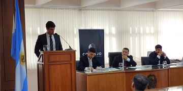 Leonardo Viotti en la apertura de sesiones ordinarias en el Concejo Municipal de Rafaela
