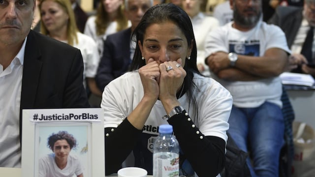 Soledad Laciar en el juicio por el crimen de su hijo Valentino Blas Correas a manos de la Policía de Córdoba (Ramiro Pereyra/LaVoz).