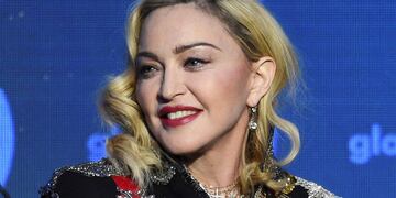 Madonna en los GLAAD Media Awards en 2019. (Archivo AP)