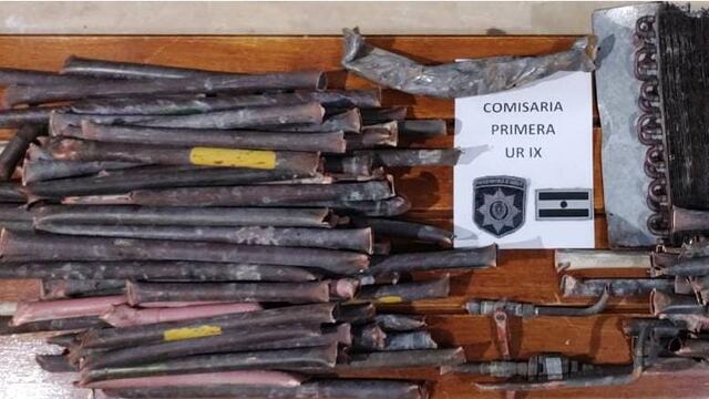 El material estaba guardado en bolsas de arpillera en donde había funcionado el área de pediatría.