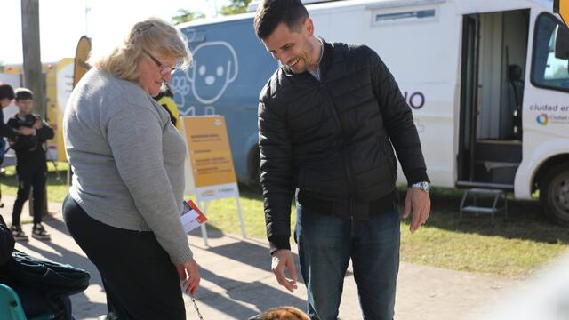 El intendente Leonardo Viotti en "La Muni en tu barrio"