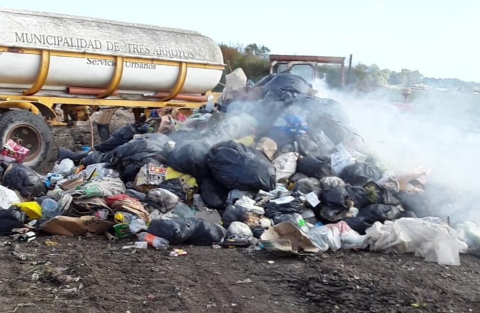 Se incendio un camión en la Centro de Tratamiento de Residuos