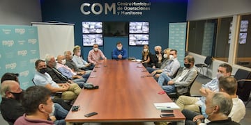 El encuentro se desarrolló en Centro de Operaciones y Monitoreo.