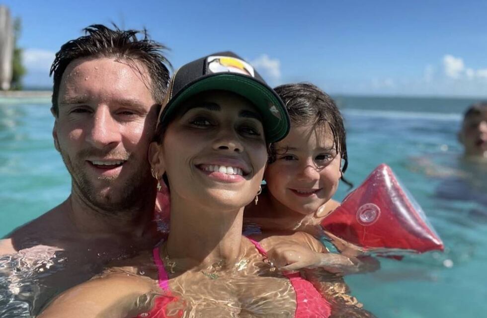 ¡Qué cara! Antonela Roccuzzo y Ciro Messi jugaron con los filtros de Instagram