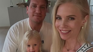 Maxi López, Daniela Christiansson y Elle