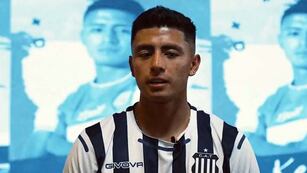 El colombiano Kevin Mantilla dará este martes su primera conferencia de prensa como jugador de Talleres (Foto: Prensa CAT).