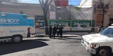 El paciente estaba descansando dentro del lote cuando se desplomó una pared.