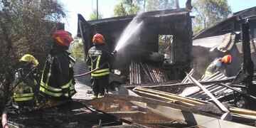 Incendio en una vivienda de Valle Hermoso.