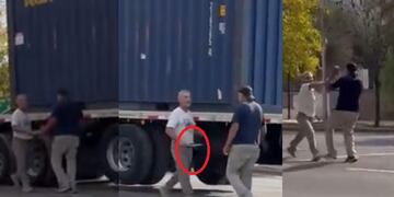 Dos camioneros discutieron a cuchillazos en plena calle de Godoy Cruz, Mendoza.