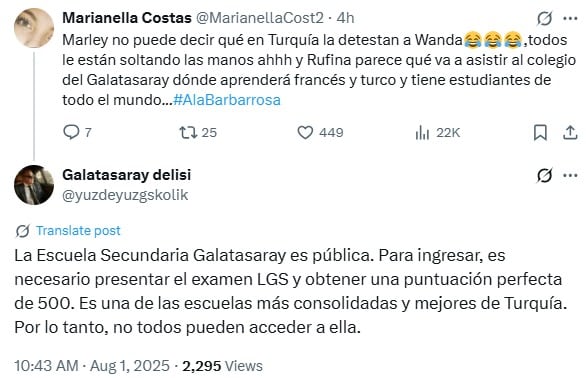Rufina Cabré estudiaría en Turquía.