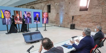 El presidente Alberto Fernández encabezó la cumbre del Mercosur, en la que la presidencia pro témpore pasa a manos de Brasil.
