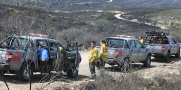 Sigue la lucha contra el fuego en las sierras de Córdoba.