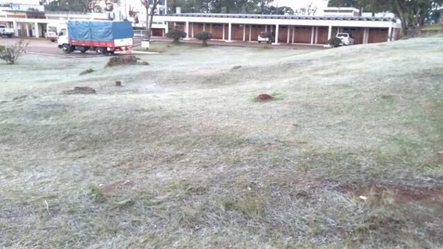 La postal de esta mañana en Bernardo de Irigoyen.