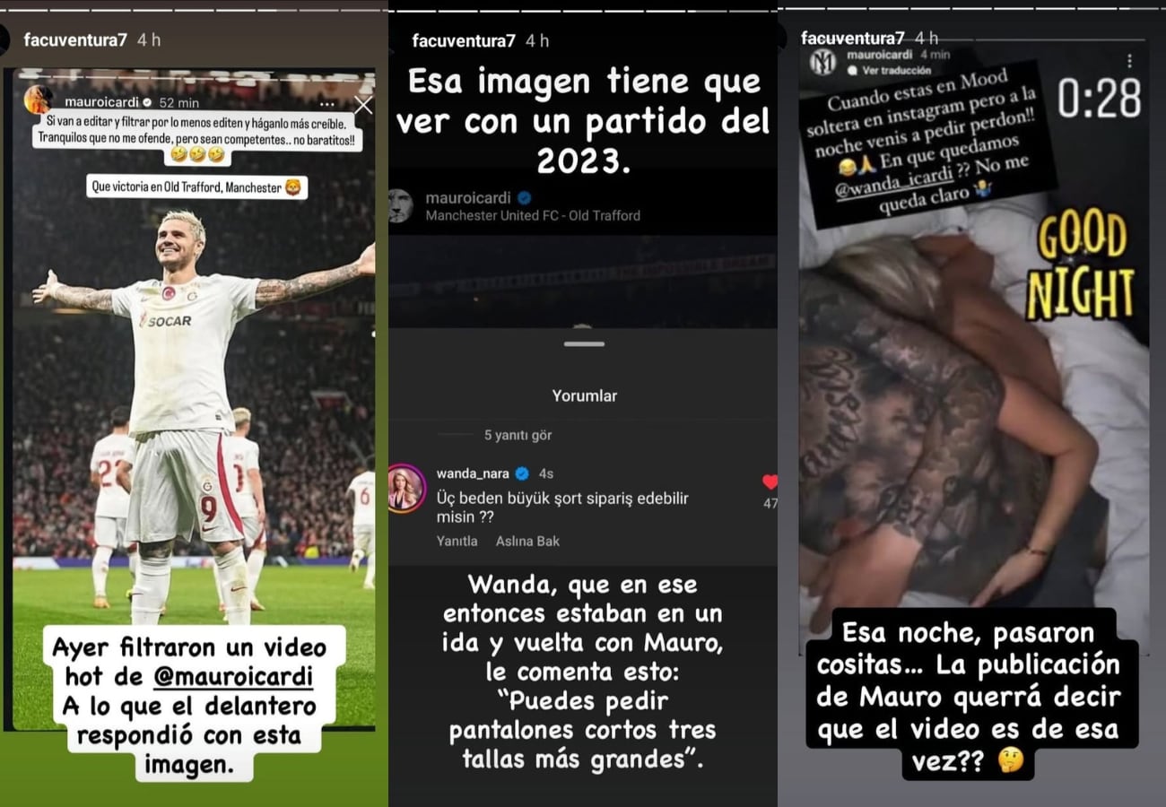 Facu Ventura habló en Instagram sobre el video íntimo de Mauro Icardi.