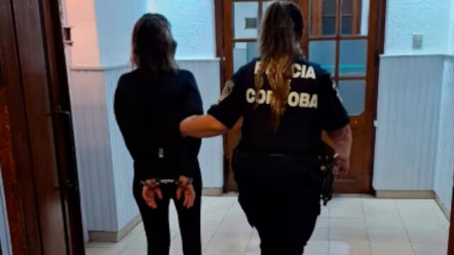 El momento de detención de la acusada. (Foto: TN)