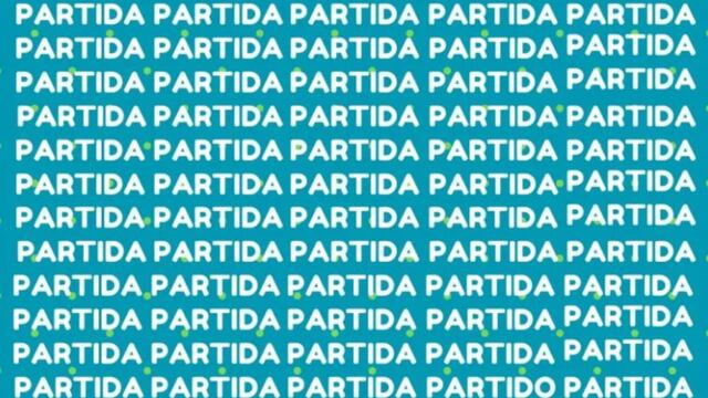 Acertijo visual para principiantes: ¿Sos capaz de encontrar la palabra “partido” en menos de 10 segundos?.