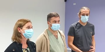 Sandra Cappello, Diego Lanzotti y Martín Racca.