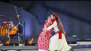 Bracco y Lorenzatti fueron los ganadores del rubro Pareja de Baile Tradicional del Pre Cosquín 2024.