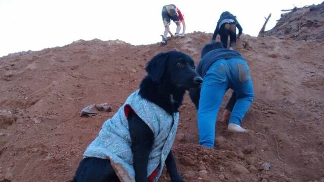 Beto había quedado sepultado bajo una camionada de tierra.