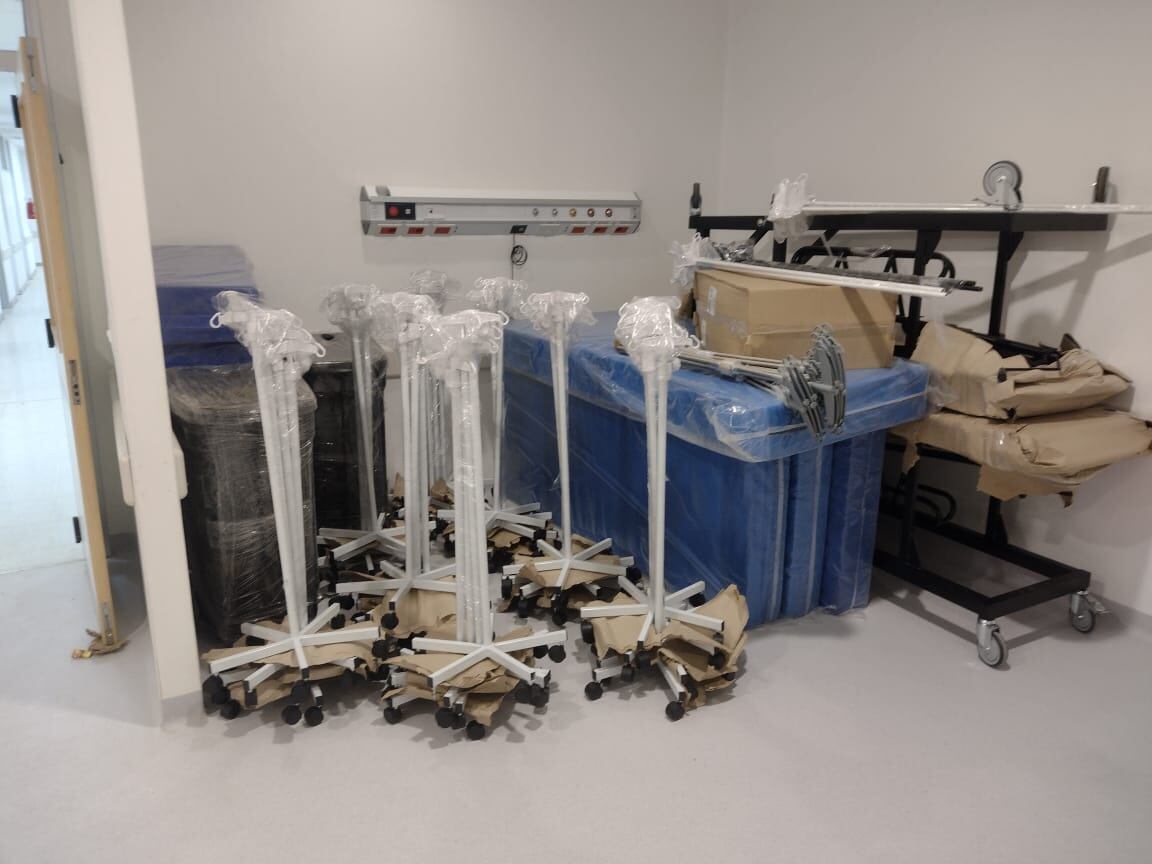 Llevan el equipamiento al nuevo Hospital de Rafaela