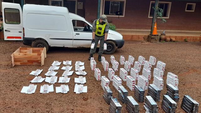 San Ignacio: Gendarmería incautó 2.000 paquetes de cigarrillos ilegales