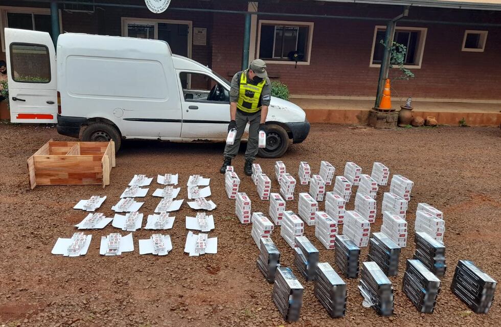 San Ignacio: Gendarmería incautó 2.000 paquetes de cigarrillos ilegales