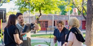 Campaña contra el Dengue en Los Médanos.
