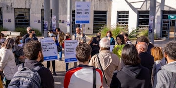 Este miércoles los docentes manifestaron su pedido de recomposición salarail en el Consejo Superior de la UNC.