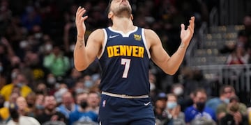 Facu Campazzo estuvo sólo dos minutos en cancha para los Nuggts, en el cuarto final (archivo La Voz).