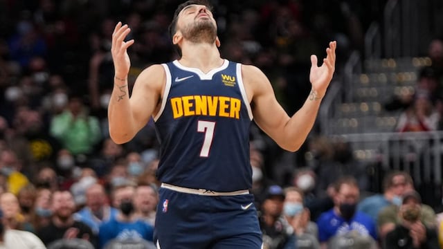 Facu Campazzo estuvo sólo dos minutos en cancha para los Nuggts, en el cuarto final (archivo La Voz).