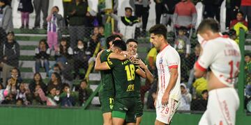 El Halcón le ganó al Bicho en Florencio Varela. Foto: @ClubDefensayJus