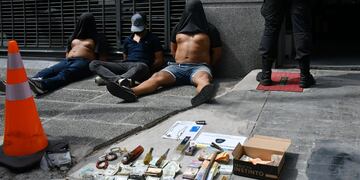 Entradera en Recoleta, persecución y detención en Monserrat