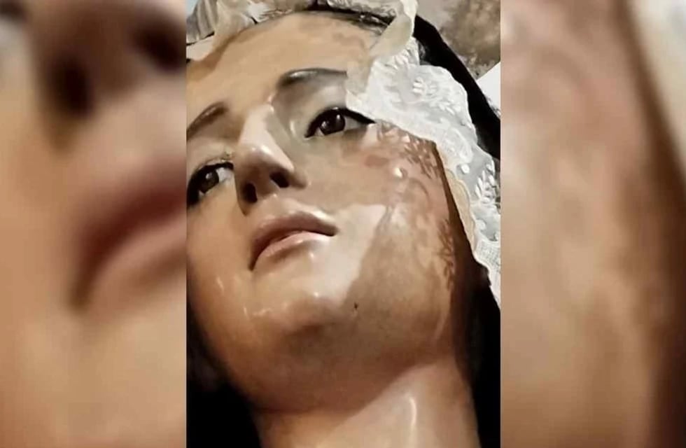 “Un suceso inexplicable”: una imagen de la Virgen Dolorosa lloró frente a sus fieles en Coronda