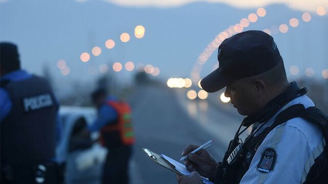 Operativo de tránsito con test de alcoholemia