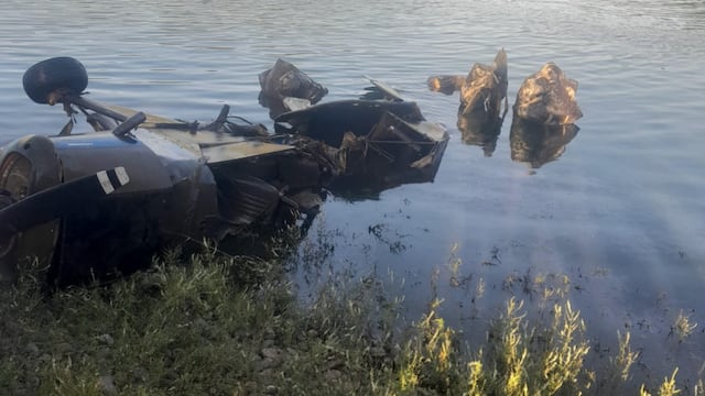 La avioneta que estuvo sumergida por 17 años.