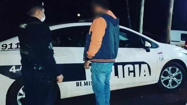 Terminó detenido tras darse a la fuga luego de protagonizar un accidente vial.