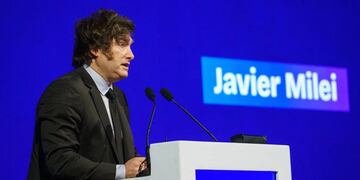 Milei en AmCham 2025.